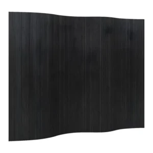Cloison de séparation noir 165x250 bambou