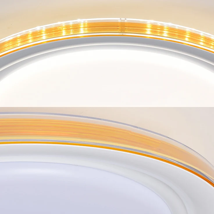 Coussin ergonomique pour Macaron novateur circulaire plafonnier acrylique sous-teinte LED plafonnier pour bureau
