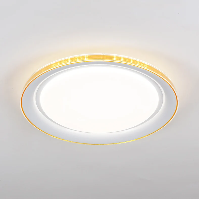 Macaron novateur circulaire plafonnier acrylique sous-teinte LED plafonnier pour bureau