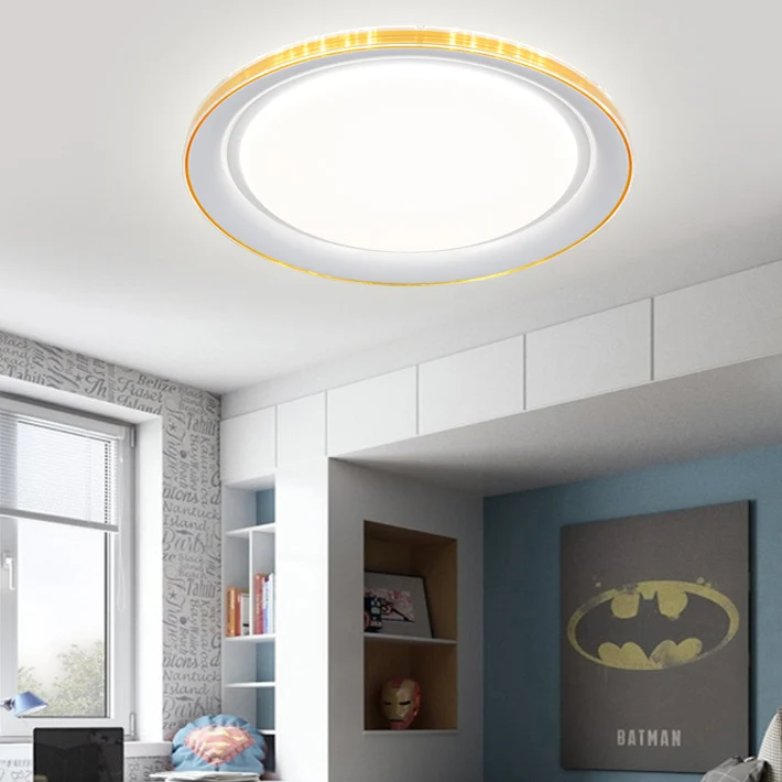 Macaron novateur circulaire plafonnier acrylique sous-teinte LED plafonnier pour bureau