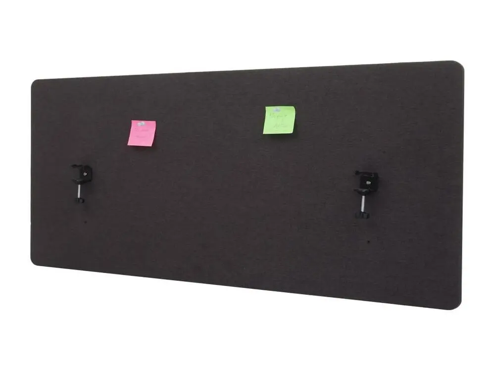 Organisateur de câbles Cloison acoustique de bureau MCW-G75, 140x60cm, marron-gris