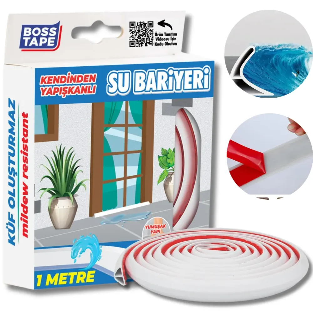 Barrière Eau BOSS TAPE Blanche 1m – Barrage Seuil Douche