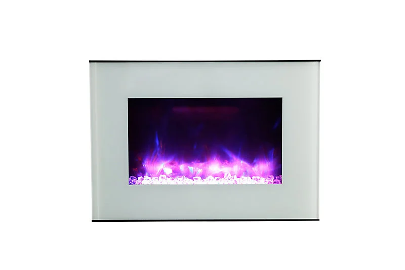 Cheminée électrique à fixer blanche 1900W