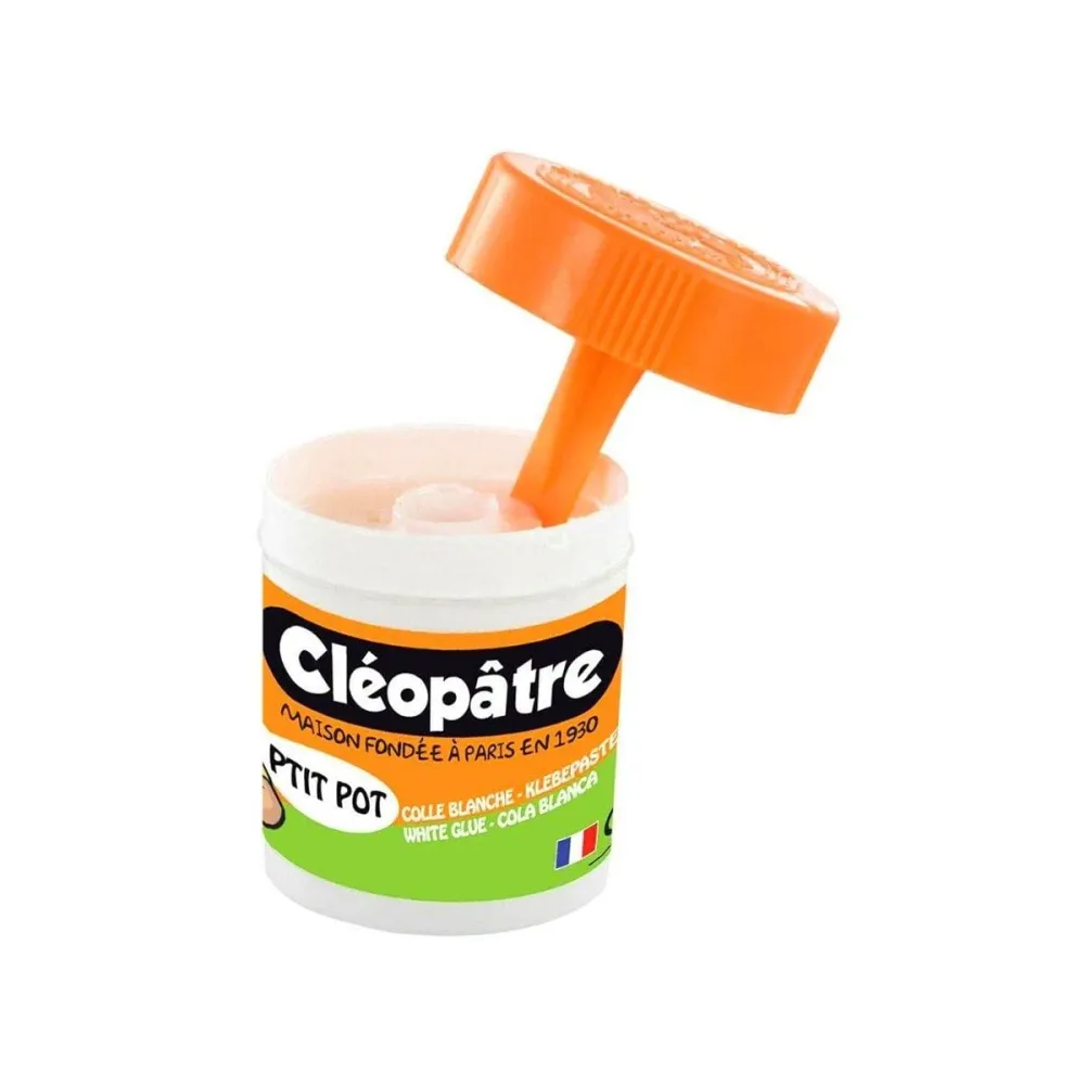Colle cleopatre blanche p'tit pot – Qualité & Prix chez Alpha55 – Qualité, design et praticité au quotidien