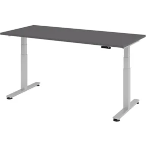 Accessoire Modulable Premium Bureau assis-debout électrique Hammerbacher 180x80cm graphite/argent hauteur de travail 635-1...