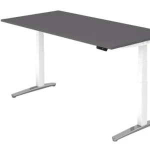 Accessoire Modulable Premium Hammerbacher bureau assis-debout électrique 200x100cm graphite/l forme rectangulaire VXBHM2E/...
