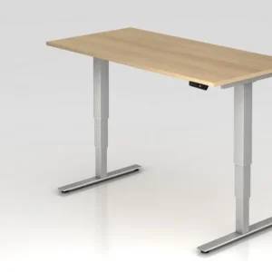 Bureau assis-debout Hammerbacher électrique 160x80cm chêne hauteur de travail 635 -1285 cm VXDSM16/E/S obtenir à bas prix