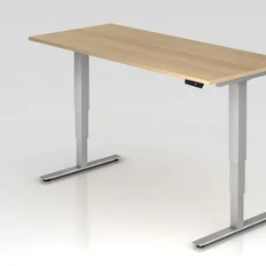Bureau assis-debout Hammerbacher électrique 180x80cm chêne hauteur de travail 635 -1285 cm VXDSM19/E/S se procurer à bas p...