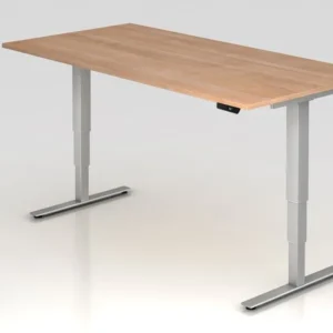 Bureau assis-debout Hammerbacher électrique 200x100cm noyer hauteur de travail 635 -1285 cm VXDSM2E/N/S obtenir à bas prix...