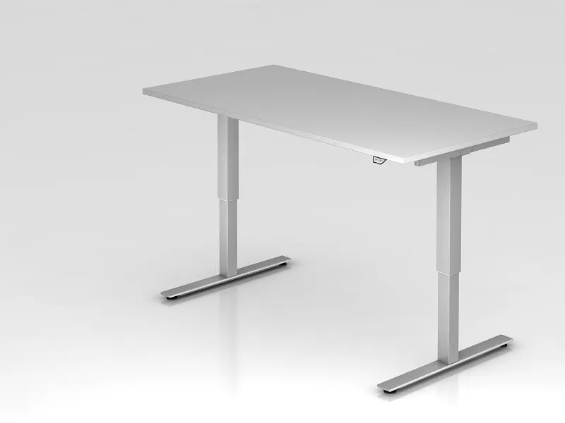 Bureau assis-debout électrique Hammerbacher 160x80cm gris hauteur de travail 73 - 119 cm VXMST16/5/S obtenir à bas prix