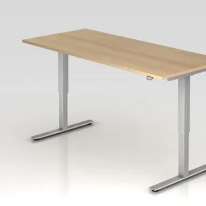 Bureau assis-debout électrique Hammerbacher 180x80cm chêne hauteur de travail 73 - 119 cm VXMST19/E/S obtenir à bas prix