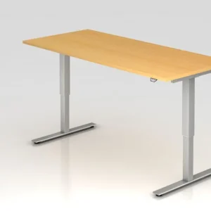 Bureau assis-debout électrique Hammerbacher 180x80cm hêtre hauteur de travail 73 - 119 cm VXMST19/6/S commander à bas prix