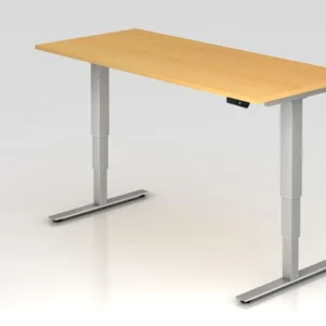 Bureau assis-debout électrique Hammerbacher 180x80cm hêtre hauteur de travail 635 -1285 cm VXDSM19/6/S se fournir à bas prix