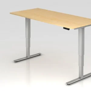 Bureau assis-debout électrique Hammerbacher 180x80cm érable hauteur de travail 635 -1285 cm VXDSM19/3/S choisir à bas prix