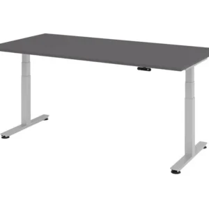 Bureau assis-debout électrique Hammerbacher 200x100cm graphite/argent hauteur de travail 635-1285 cm VXDSM2E/G/S acquérir...