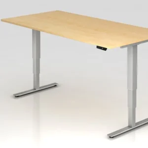Bureau assis-debout électrique Hammerbacher 200x100cm érable hauteur de travail 635 -1285 cm VXDSM2E/3/S se fournir à bas...