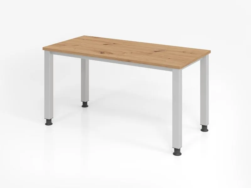 Bureau Hammerbacher QS614 140 x 67 cm plateau : chêne noueux épaisseur 25 mm chant ABS 2 mm forme rectangulaire VQS614/R/S...