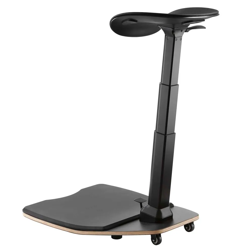 Chaise de bureau assis-debout ergonomique Maclean MC-872 pour poste de travail réglable