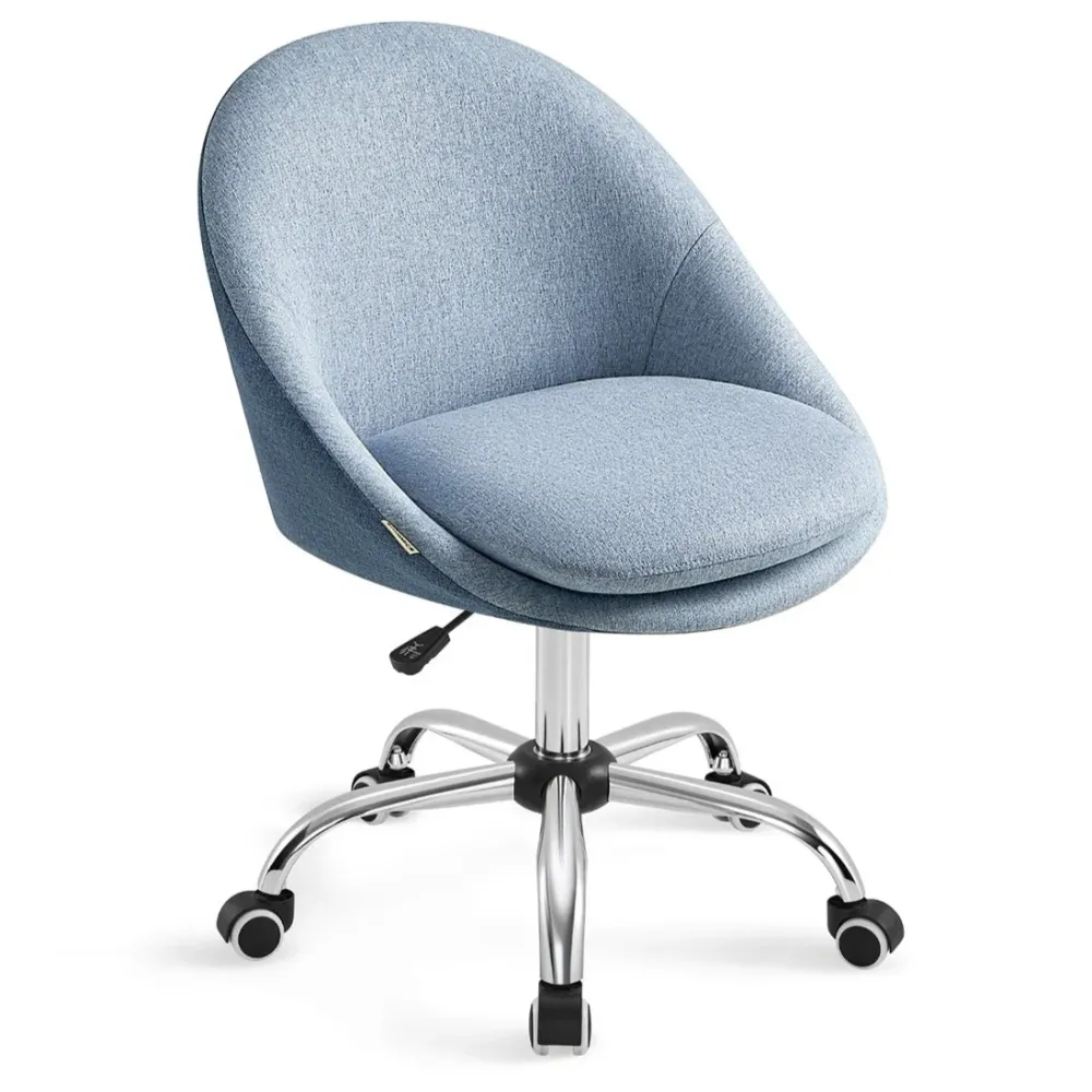 Chaise de bureau fauteuil pivotant siège confort rembourrage en mousse réglable en hauteur pour bureau chambre salle de ré...
