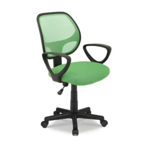 Chaise de bureau IPOLIST Tissu filet vert, idéal pour un bureau confortable et actuel