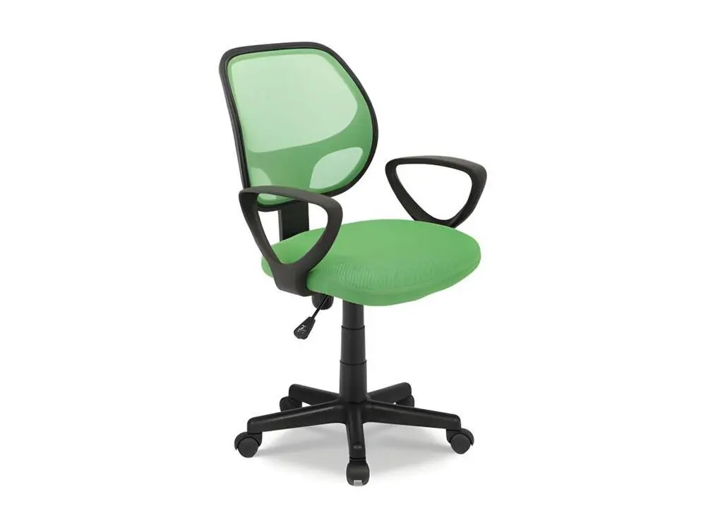 Chaise de bureau IPOLIST Tissu filet vert, idéal pour un bureau confortable et actuel