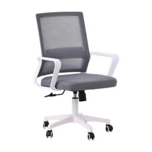 Chaise de bureau en tissu Mesh - Mars - Gris net