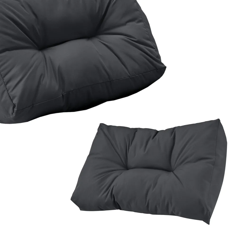 Coussin de dossier pour canapé palette rembourrage meuble gris 03_0000149 compatible avec la plupart des bureaux