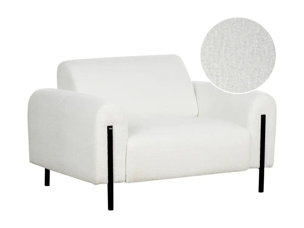 Fauteuil Blanc ASKIM avec système de clipsage