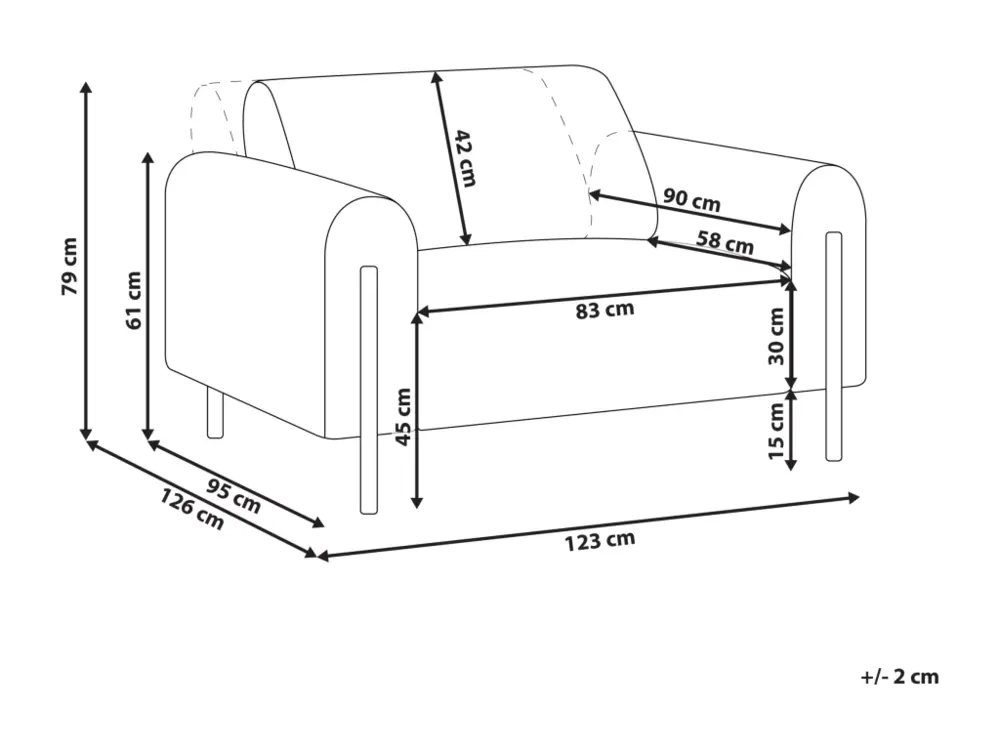 Fauteuil Blanc ASKIM avec système de clipsage