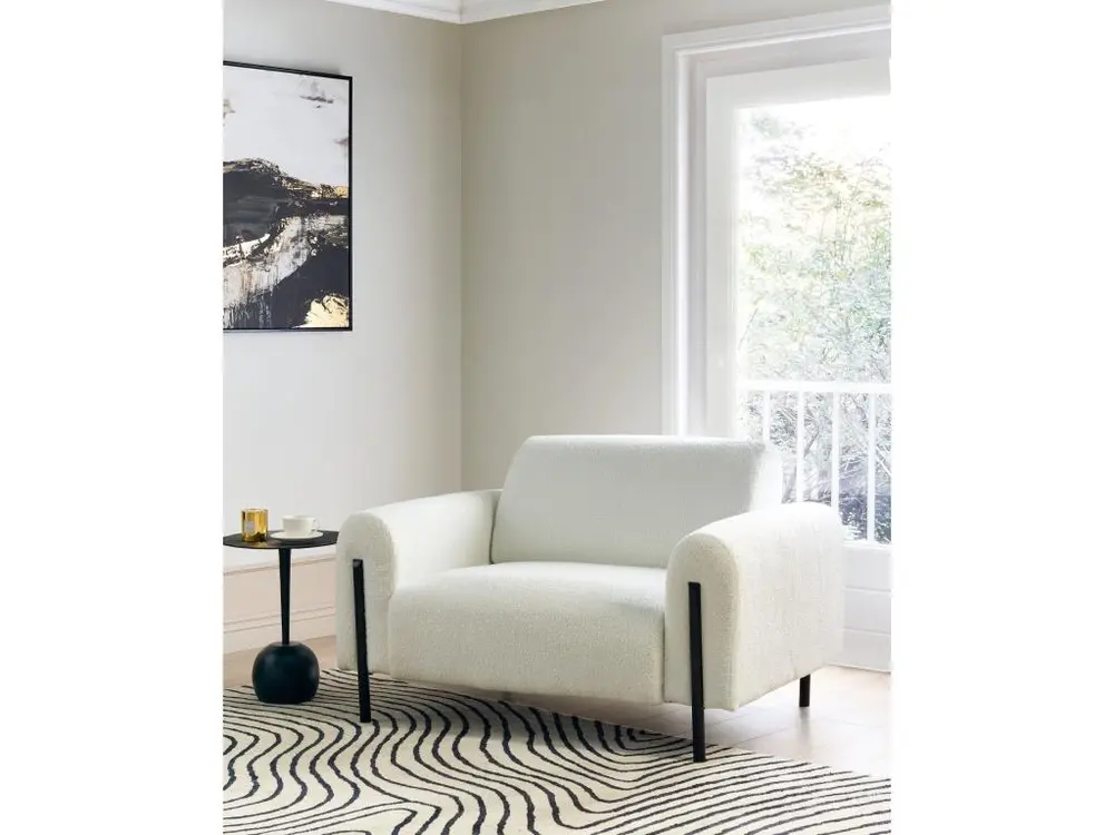 Fauteuil Blanc ASKIM avec système de clipsage