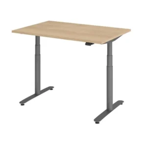 Hammerbacher bureau assis-debout électrique 120x80cm chêne/graphite VXDLR12/E/G obtenir à bas prix