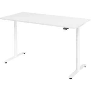 Hammerbacher bureau assis-debout électrique 160x80cm blanc/blanc VXDLR16/W/W acquérir à bas prix