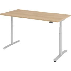 Hammerbacher bureau assis-debout électrique 160x80cm chêne/argent VXDLR16/E/S se procurer à bas prix