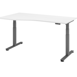 Hammerbacher bureau assis-debout électrique 180x100/80cm blanc VXDSM18/W/G acquérir à bas prix (Lot de 4)