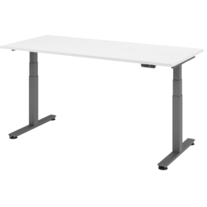 Hammerbacher bureau assis-debout électrique 180x80cm blanc VXDSM19/W/G commander à bas prix