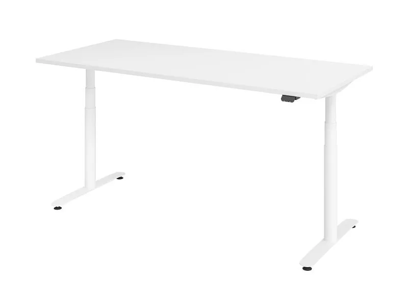 Hammerbacher bureau assis-debout électrique 180x80cm blanc/blanc VXDLR19/W/W obtenir à bas prix