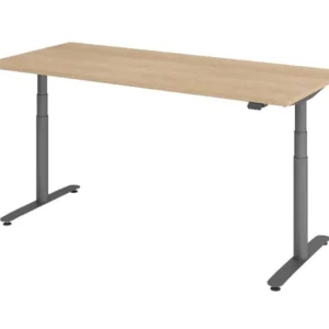 Hammerbacher bureau assis-debout électrique 180x80cm chêne/graphite VXDLR19/E/G se procurer à bas prix