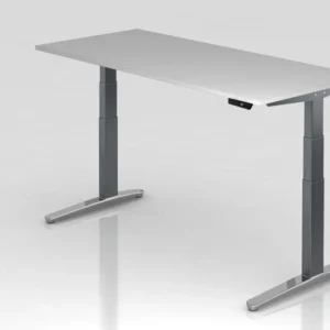 Hammerbacher bureau assis-debout électrique 180x80cm graphite/graphite forme rectangulaire VXBHM19/5/GC obtenir à bas prix