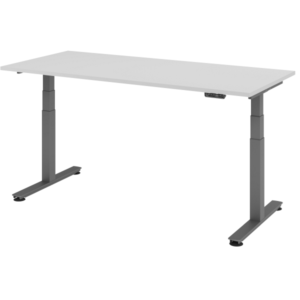 Hammerbacher bureau assis-debout électrique 180x80cm gris VXDSM19/5/G commander à bas prix