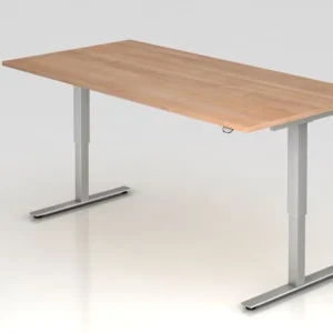 Hammerbacher bureau assis-debout électrique 200x100cm noyer hauteur de travail 72 - 119 cm VXMST2E/N/S magasiner à bas prix