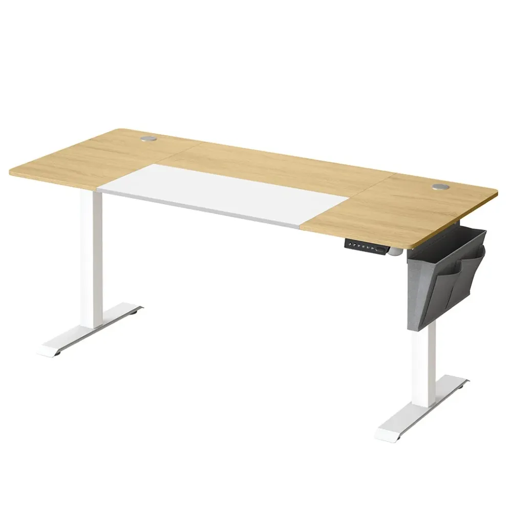 Kit d'assemblage pour Bureau assis debout électrique 70 x 160 x (72-120) cm table réglable en hauteur mémoire 4 hauteurs p...