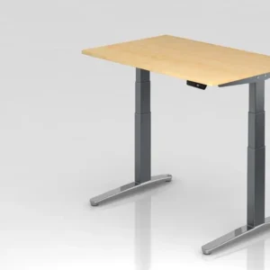 Kit d'assemblage pour Bureau assis-debout électrique Hammerbacher 120x80cm érable/graphite poli forme rectangulaire VXBHM1...