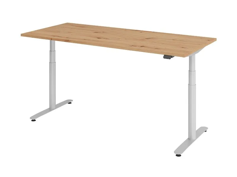 Organisateur de câbles Hammerbacher bureau assis-debout électrique 180x80cm chêne noueux/argent VXDLR19/R/S acquérir à bas...