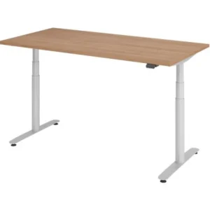 Organisateur de câbles Hammerbacher bureau assis-debout électrique 160x80cm noyer/argent VXDLR16/N/S magasiner à bas prix