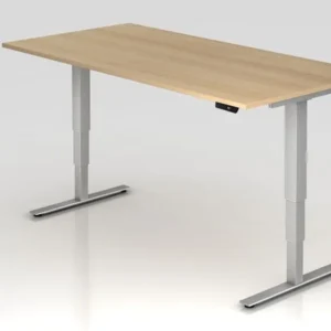 Professionnel Haute Qualité Bureau assis-debout Hammerbacher électrique 200x100cm chêne hauteur de travail 635 -1285 cm VX...