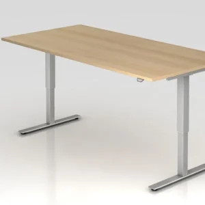Professionnel Haute Qualité Bureau assis-debout électrique Hammerbacher 200x100cm chêne hauteur de travail 72 - 119 cm VXM...
