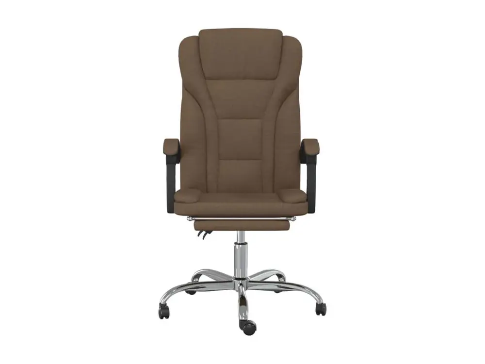 Support réglable pour Fauteuil inclinable de bureau Marron Tissu