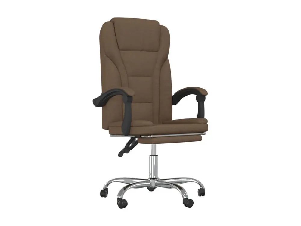 Support réglable pour Fauteuil inclinable de bureau Marron Tissu