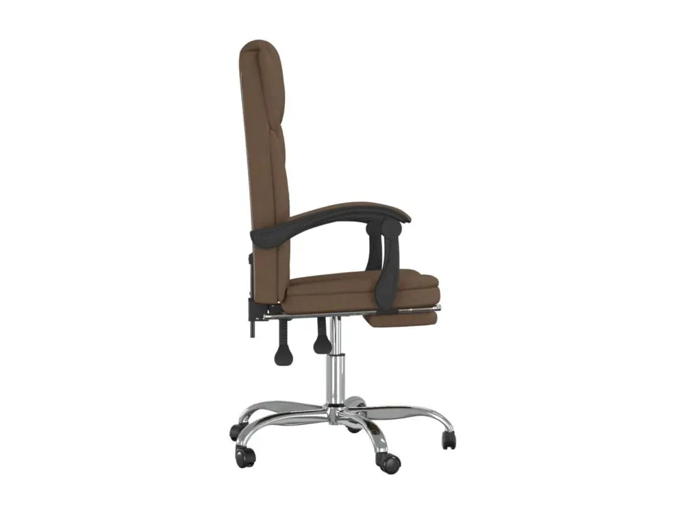 Support réglable pour Fauteuil inclinable de bureau Marron Tissu