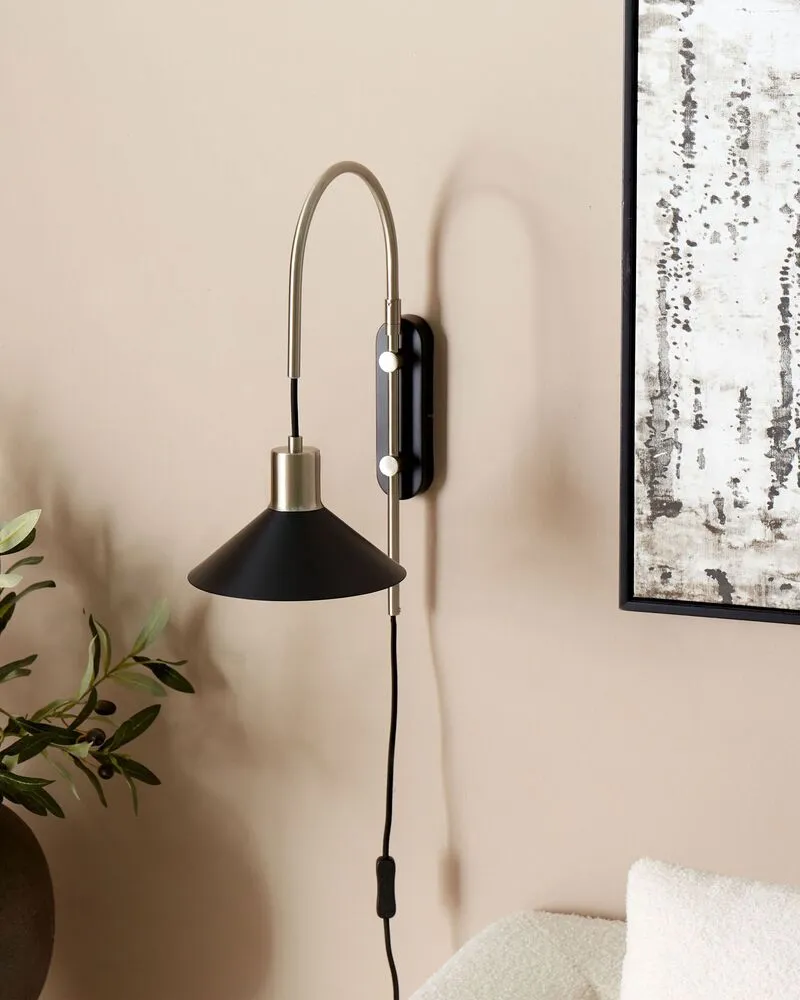 Système de suspension Wandlamp metaal zwart SISSA